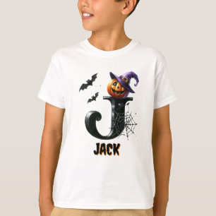Trick or Treat Cute J Initial Halloween T-Shirt