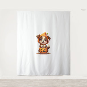 Trick or Treat Dog – Cute Halloween Puppy Shirt Tapestry