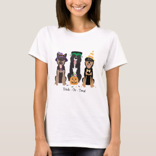 Trick Or Treat Dogs In Halloween Costumes T-Shirt