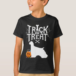 Trick Or Treat Er Spaniel Halloween Dog Costume T-Shirt