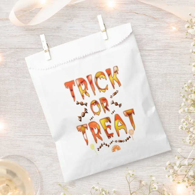 Trick or Treat  Favour Bag (Clipped)