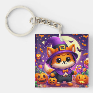 Trick or Treat Fox Keychain