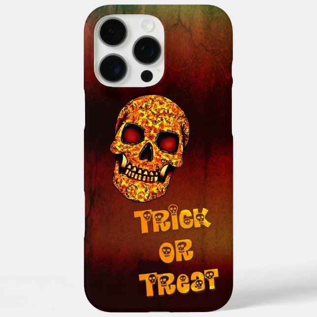 Trick or treat frightening Halloween skull Case-Mate iPhone Case (Back)