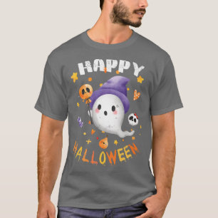 Trick Or Treat Funny Halloween Ghost Witch Cool fo T-Shirt