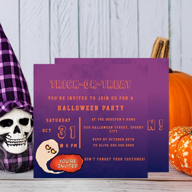 Trick or Treat | Funny Halloween Invitation (Creator Uploaded)