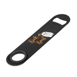 Trick or Treat Ghost Halloween Bar Key