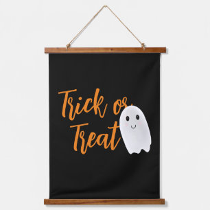 Trick or Treat Ghost Halloween Hanging Tapestry