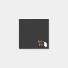 Trick or Treat Ghost Halloween Post-it Notes