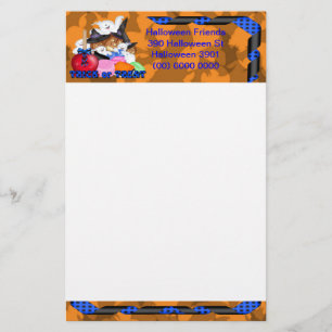 Trick or Treat Ghost & Pumpkins Stationery