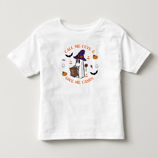 Trick-or-Treat Ghost Tee (Front)