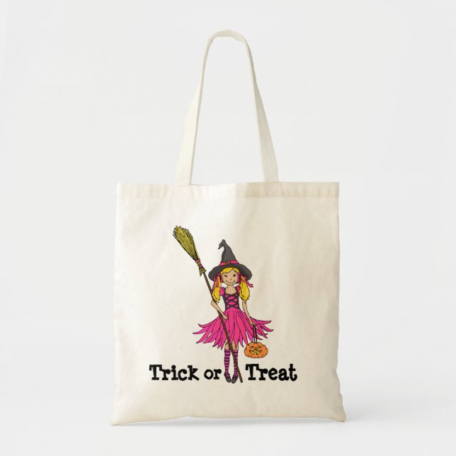 Trick or Treat girls Halloween bag (Front)