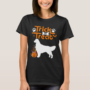 Trick Or Treat Golden Retriever Dog Halloween T-Shirt