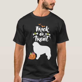 Trick Or Treat Great Pyrenees Dog Halloween Costum T-Shirt