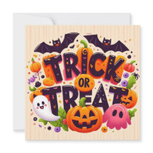 Trick or Treat greeting Cards 