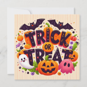 Trick or Treat greeting Cards 