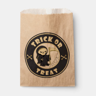 Trick or treat Grim Reaper starbucks Halloween Favour Bag