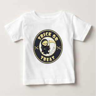 Trick or treat Grim Reaper starbucks logo coffee Baby T-Shirt