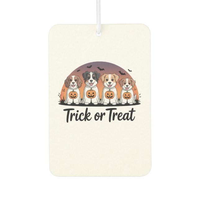 Trick or Treat Halloween Air Freshener (Front)