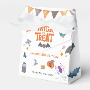 Trick or Treat Halloween Birthday Party Favor Box