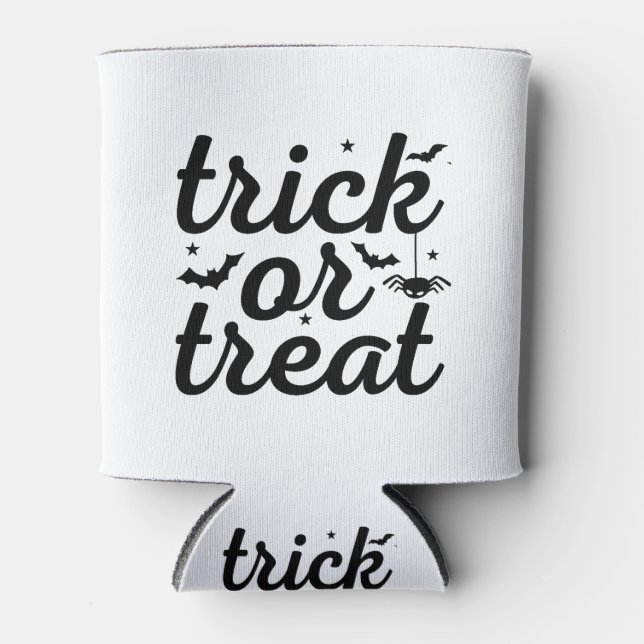 Trick Or Treat Halloween Can Cooler (Front)