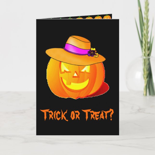Trick or Treat Halloween Card (Front)