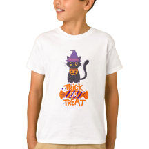 Trick or Treat Halloween Cat 