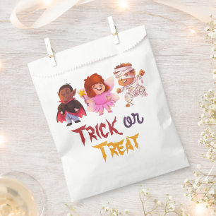 Trick or Treat Halloween Costume Birthday Party Favour Bag