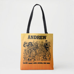 Trick or Treat Halloween Costumes Personalized Tote Bag