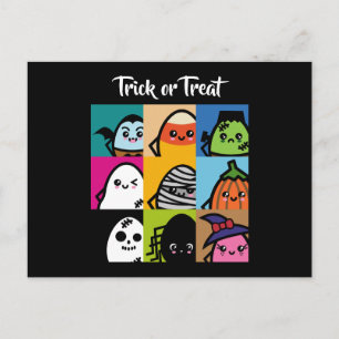 Trick or Treat - Halloween - Creepy Eggs Series Invitation Postcard