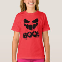 Trick or Treat Halloween Creepy Funny Face  T-Shir