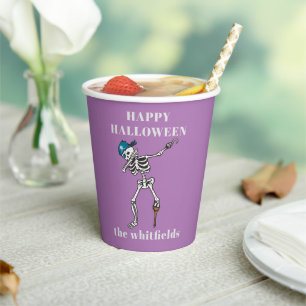 Trick or Treat Halloween Dabbing Pirate Custom Paper Cups