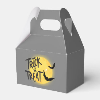 Trick or treat halloween favor box