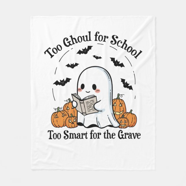Trick or Treat Halloween Fleece Blanket (Front)