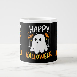 Trick Or Treat Halloween Ghost Large Coffee Mug