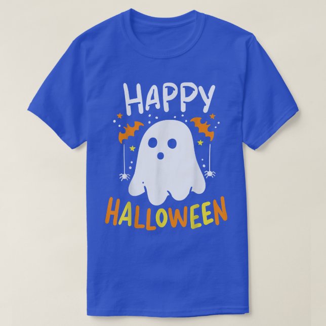 Trick Or Treat Halloween Ghost  T-Shirt (Design Front)