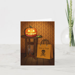 Trick or Treat - Halloween Greeting Card