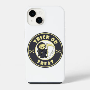 Trick or treat Halloween grim reaper character iPhone 14 Case