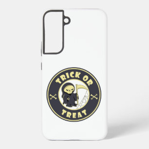 Trick or treat Halloween grim reaper character Samsung Galaxy Case