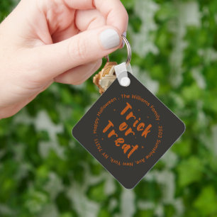 Trick Or Treat Halloween Keychain