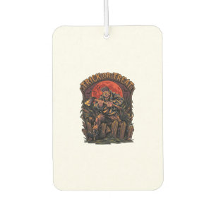 Trick Or Treat Halloween Killer Skeleton Axe Red M Air Freshener
