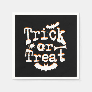 trick or treat halloween napkin