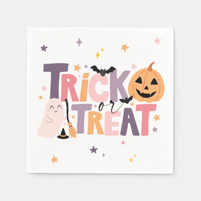 Trick or Treat Halloween Napkins (Front)