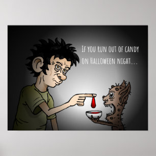 Trick or Treat Halloween Night Poster
