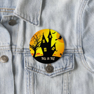 Trick or treat, Halloween Night...Spooky! 3 Inch Round Button