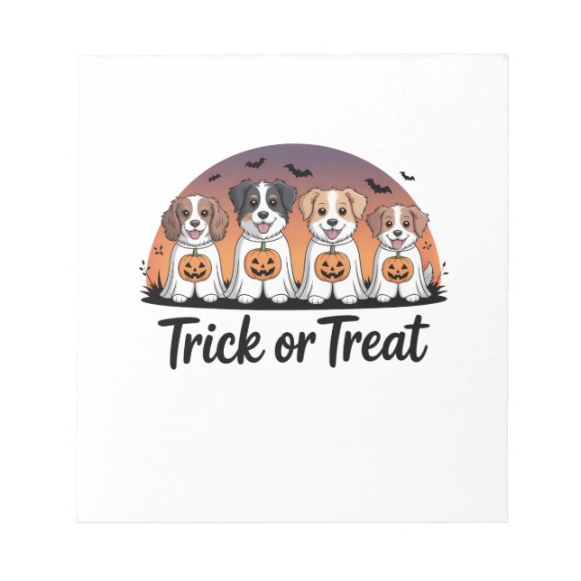 Trick or Treat Halloween Notepad (Front)