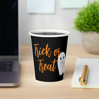 Trick or Treat Halloween Paper Cups