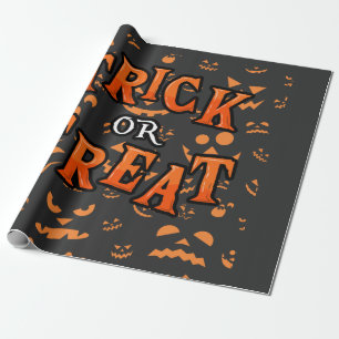 Trick or Treat Halloween Paper Gift Wrap