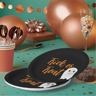 Trick or Treat Halloween Paper Plate