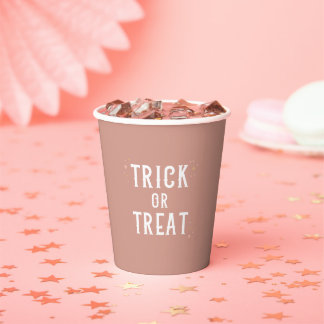 Trick or Treat Halloween Party Paper Cups