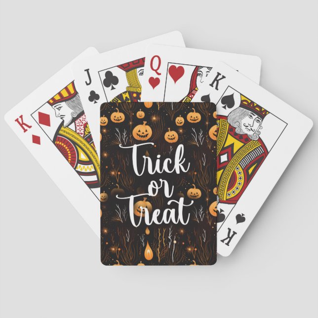 Trick or Treat Halloween Playing Cards (Back)